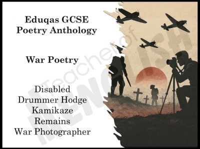Eduqas GCSE Poetry Anthology - War Poetry
